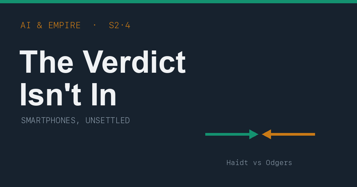 Smartphones — The Verdict Isn’t In