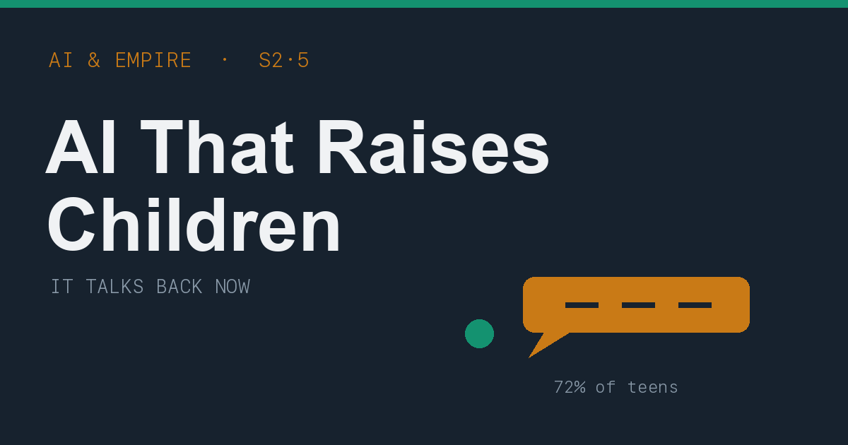 The AI That Raises Children — Now the Tech Talks Back