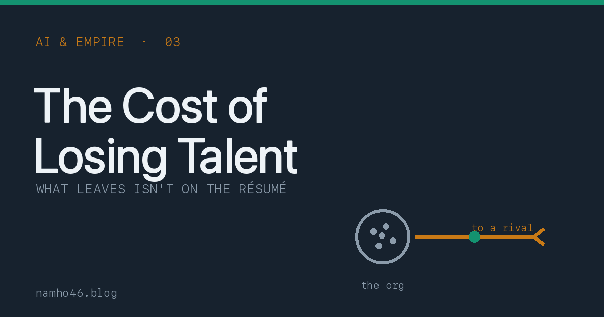 What an Organization Loses When Someone Leaves — The Real Cost of Losing Talent